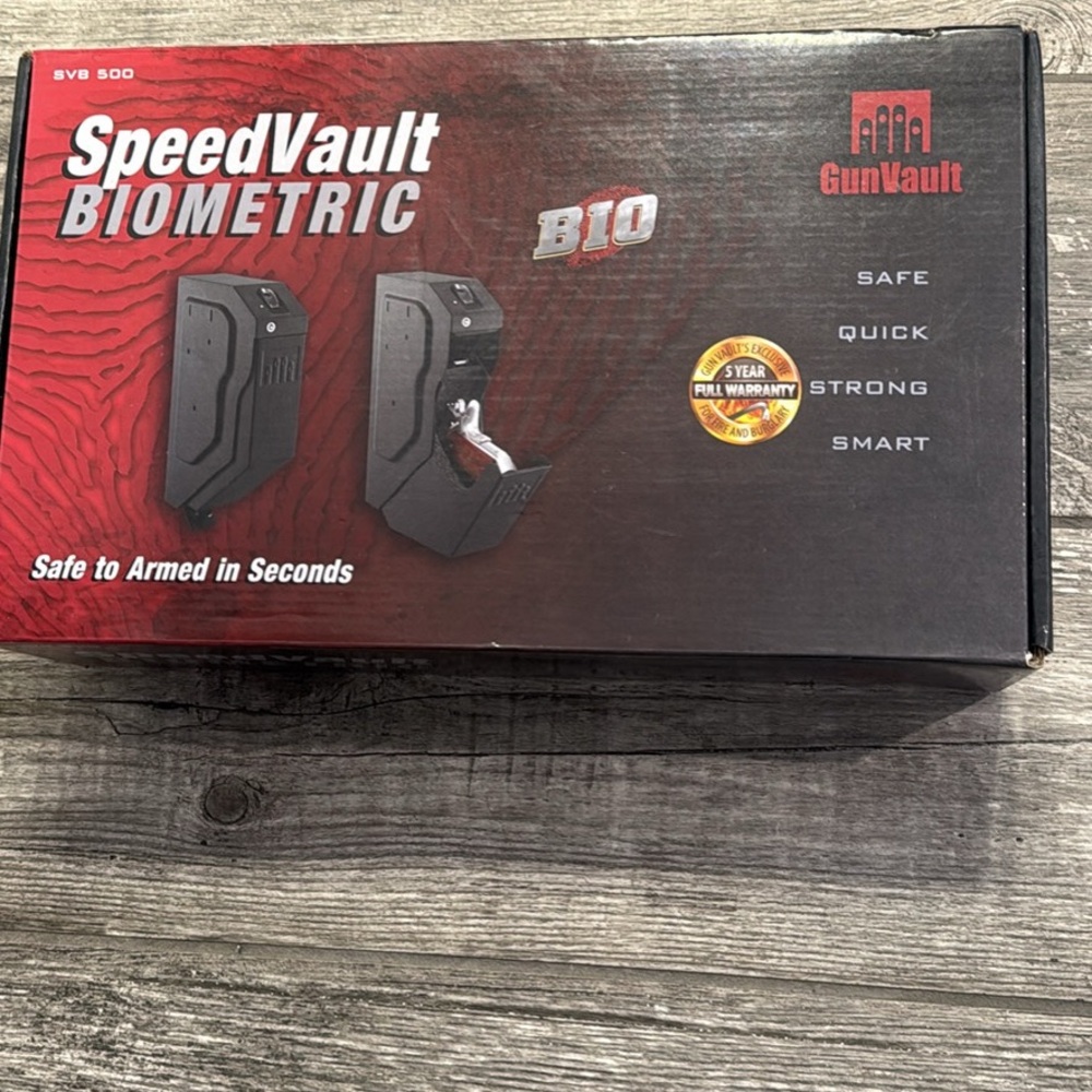 SpeedVault Biometric Safe - Black